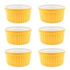 Kit 6x Ramekin Porcelana 220ml Colorido Pote Molho Buffet - Taiwan Colletion