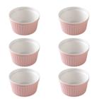 Kit 6x Ramekin Porcelana 40ml Colorido Finger Food P/ Buffet - Taiwan Collection