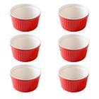 Kit 6x Ramekin Porcelana 40ml Colorido Finger Food P/ Buffet - Taiwan Collection