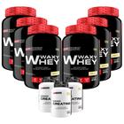 Kit 6x Waxy Whey 900g + 3x Power Creatina 100g - Bodybuilders