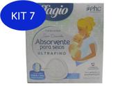 Kit 7 Affagio Absorvente Para Seios Ultrafino 12Un