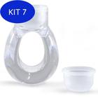 Kit 7 Anel Acrílico Luxo Porta Batoque Viccare