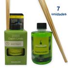 Kit 7 Aromatizador Ambiente Capim Limão 280ml Difusor Vareta Senalândia - Envio Já