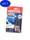 Kit 7 Cola Super Bonder Loctite Forte Alta Resistência