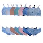 Kit 7 Conjunto Calcinha e Sutiã Infantil Algodão