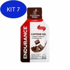Kit 7 Endurance Caffeine Carboidrato Em Gel Chocolate