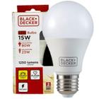 Kit 7 Lampada Led Bulbo 15w Luz Quente 3000K Amarela E27