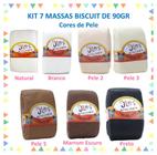 Kit 7 Massas De Biscuit Jl 90 Gramas Cores De Pele - Jl Artesanato