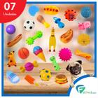 Kit 7 Mordedores Anti Stress Sortido Brinquedo P/ Cachorros