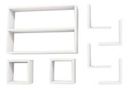 Kit 7 Nicho Prateleira Mdf Branco 10cm Profundidade