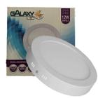 Kit 7 Painel Plafon Redondo Sobrepor 12W Branco Neutro 4000k