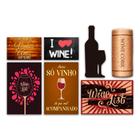 Kit 7 Placas Decorativas Bebidas Frases Vinhos Wine Bar