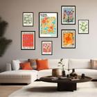 Kit 7 Quadros Decorativos Flower Market Cities