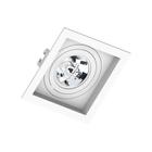 Kit 7 Spot Embutir Quadrado Recuado AR70 Branco
