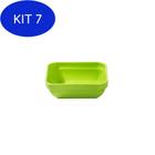 Kit 7 Travessa Cheff Vemplast 1250Ml Polipropileno Verde