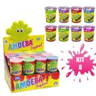 Kit 8 Amoebas Massinha Colorida Geleca de Brincar 110g - Asca Toys