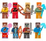 Boneco Minifigure Blocos De Montar Valorie Minecraft no Shoptime