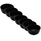 KIT 8 Bowl De Melamina Preto Lyor 13cm