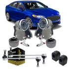 Kit 8 buchas bieleta suspensão dianteira fusion 2013 2014 2015 2016 2017 2018 2019