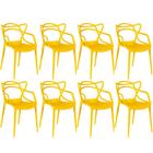 Kit 8 Cadeiras Allegra - Amarelo