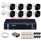 Kit 8 Câmeras de Segurança Intelbras vhd 1220 B Color Full HD 1080p 20m Infra dvr mhdx 8ch