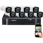 Kit 8 Câmeras De Segurança Residencial 720p Dvr Intelbras mhdx Full Hd