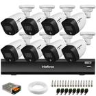 Kit 8 Câmeras de Segurança VHD 1220 B Full Color 1080p + DVR Intelbras MHDX 1208 - 8 Canais