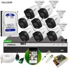 Kit 8 Cameras Intelbras Full Color Dvr 8ch Full C/ 1tb