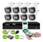 Kit 8 Câmeras Intelbras Vhd 1130b Ip67 Dvr Mhdx 1008 1tb