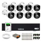 Kit 8 Câmeras Intelbras VHD 1220 B G7 Full Color Bullet Full HD 1080p Multi HD IR 20m + DVR Gravador de Vídeo Intelbras MHDX 3008-C + HD 2TB BarraCuda