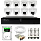 Kit 8 Câmeras Intelbras VHD 1220 D G7 Full Color Full HD Visão Noturna 20m + Dvr Tudo Forte TFHDX 3308 8 Canais Com App Xmeye + HD 1TB BarraCuda