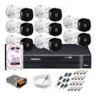 Kit 8 Câmeras Noturna Vhl 1220b Full Hd Dvr Intelbras 2tb