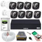 Kit 8 Cameras Segurança 1080p Full Hd Dvr Intelbras 8ch mhdx c/hd