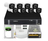 Kit 8 Cameras Segurança Full Hd 1080p Dvr Intelbras 8ch