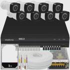 Kit 8 Cameras Seguranca Full Hd Dvr 8 Ch Intelbras 200m Cabo