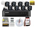 Kit 8 Cameras Seguranca Hd Dvr Hikvision full hd 8ch S/Hd