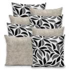 Kit 8 Capas de Almofada com Zíper Gorgurinho 40x40cm Lisa e Estampada