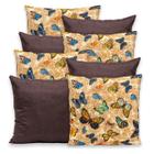 Kit 8 Capas de Almofada com Zíper Gorgurinho 40x40cm Lisa e Estampada