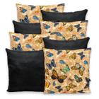 Kit 8 Capas de Almofada com Zíper Gorgurinho 40x40cm Lisa e Estampada