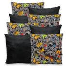 Kit 8 Capas de Almofada com Zíper Gorgurinho 40x40cm Lisa e Estampada