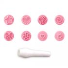 Kit 8 Carimbos para Doces Essenciais Rosa Bb Bluestar