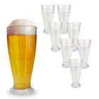 Kit 8 Copo Tulipa P/ Chopp Cerveja Acrílico 220ML