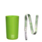 Kit 8 Copos Eco Sustentavel 280Ml Com Cordão Green Cups - Krystalon