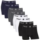 Kit 8 Cueca Box Masculino Polo Wear Cuecas Boxer Masculina Adulto Sem Costura Microfibra