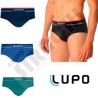 Kit 8 cuecas slip lupo sem costura fio texturizado lupo 624