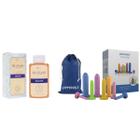 Kit 8 Dilatadores Vaginais Lisos e Lubrificante Silicon