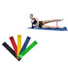 Kit 8 Elásticos Faixas Para Exercícios Yoga Pilates Treino