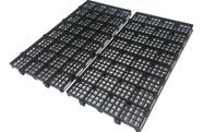 Kit 8 Estrado Piso Pallet Plástico Resistente Preto 25X50