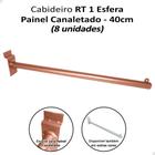 Kit 8 Expositor Rt Cabideiro Esfera 40cm Painel Canaletado Rosé