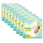 Kit 8 Fralda Descartável Pampers Premium Care Recém-Nascido RN+ 160 Tiras